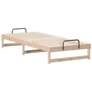 Σκελετός Κρεβατιού Καφέ 90 x 220 cm Στερεά ξυλεία πεύκου
