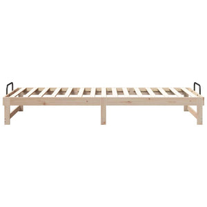 Σκελετός Κρεβατιού Καφέ 90 x 220 cm Στερεά ξυλεία πεύκου