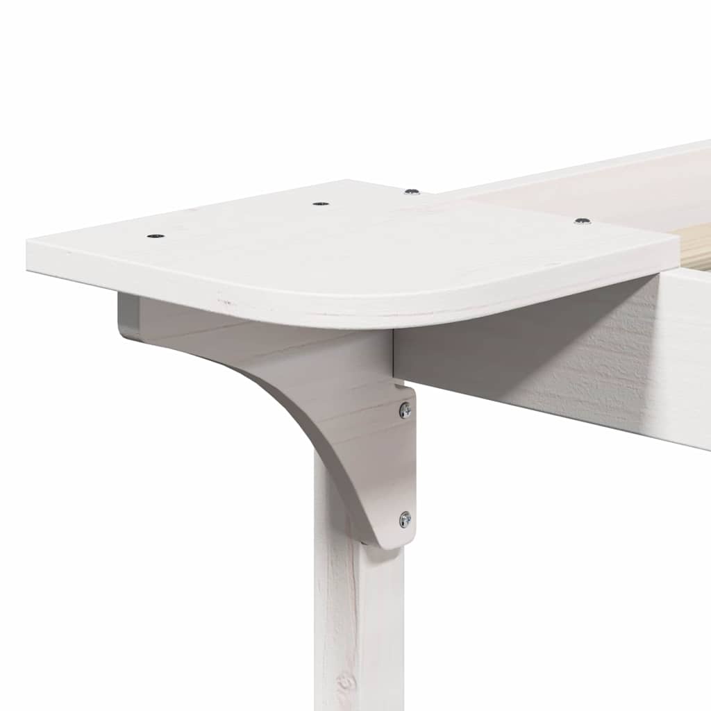 Κρεβατοκάμαρα με Πλαϊνά Τραπέζια Λευκό 90 x 210 cm