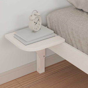 Κρεβατοκάμαρα με Πλαϊνά Τραπέζια Λευκό 90 x 210 cm