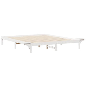 Κρεβατοκάμαρα με Πλαϊνά Τραπέζια Λευκό 180 x 210 cm