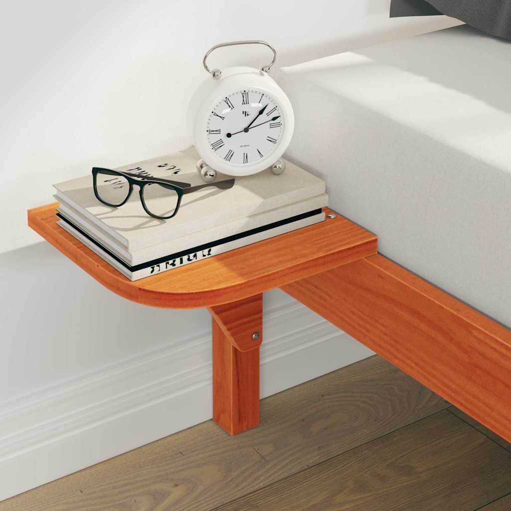 Κρεβατοκάμαρα με Πλαϊνά Τραπέζια Κερωτό καφέ 180 x 210 cm