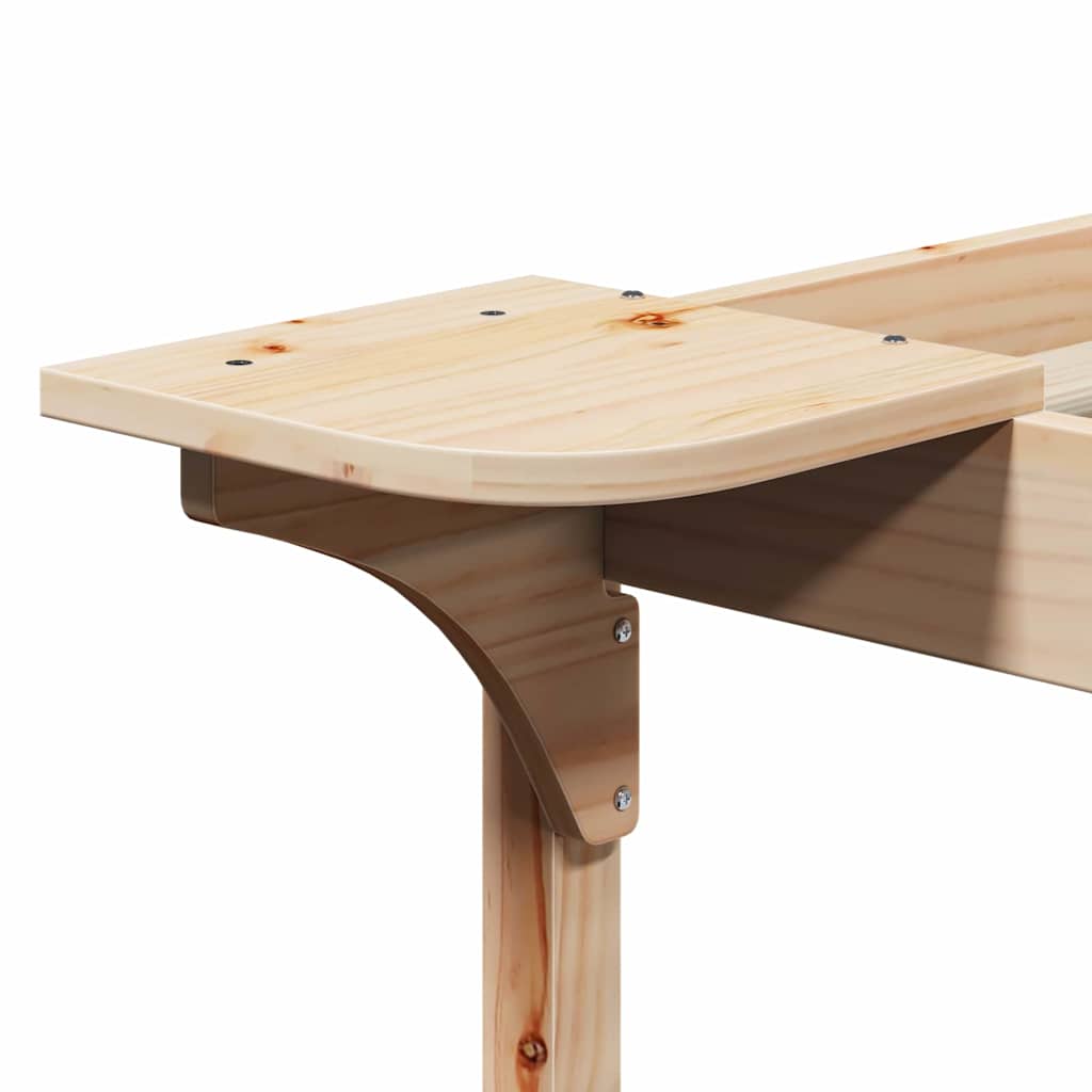 Κρεβατοκάμαρα με Πλαϊνά Τραπέζια Φυσικό 140 x 220 cm