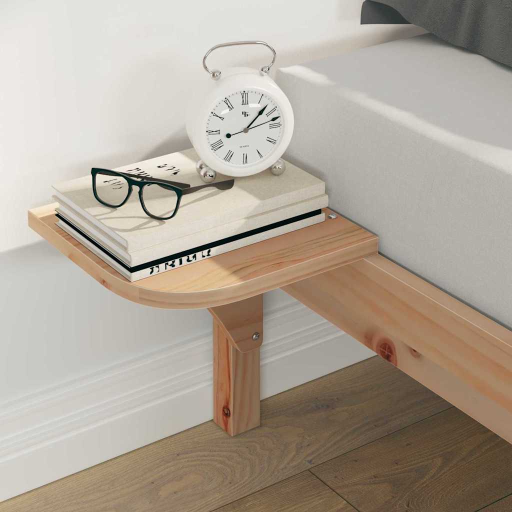 Κρεβατοκάμαρα με Πλαϊνά Τραπέζια Φυσικό 140 x 220 cm