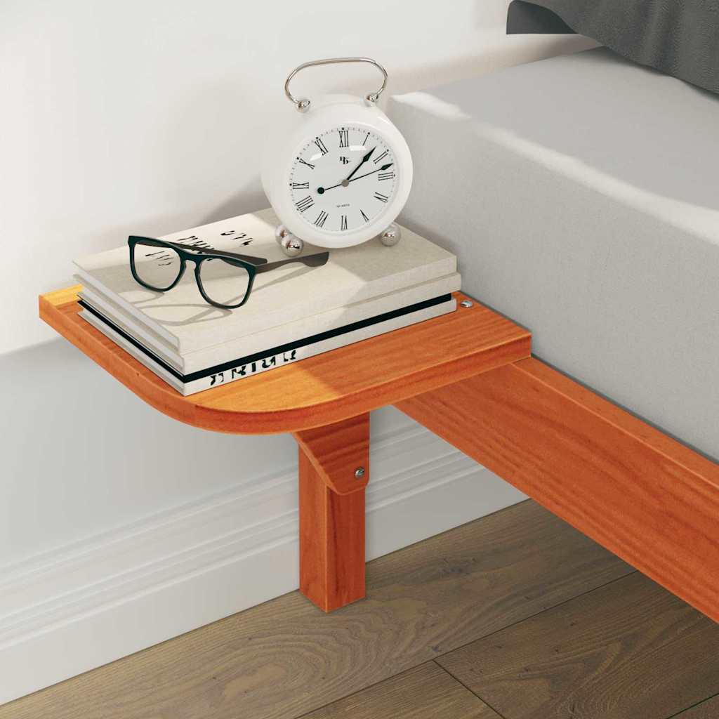 Κρεβατοκάμαρα με Πλαϊνά Τραπέζια Κερωτό καφέ 160 x 220 cm