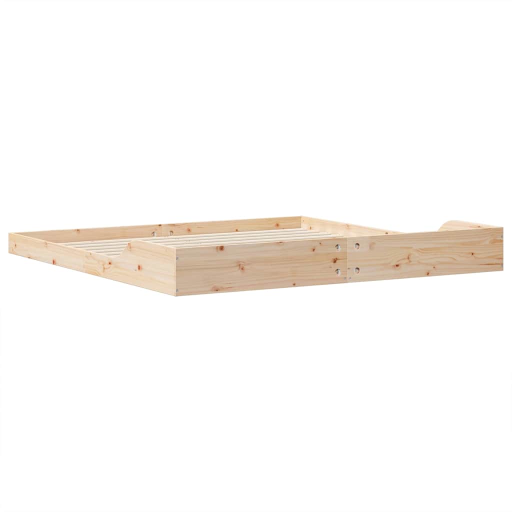 Σκελετός Κρεβατιού Καφέ 180 x 200 cm Στερεά ξυλεία πεύκου