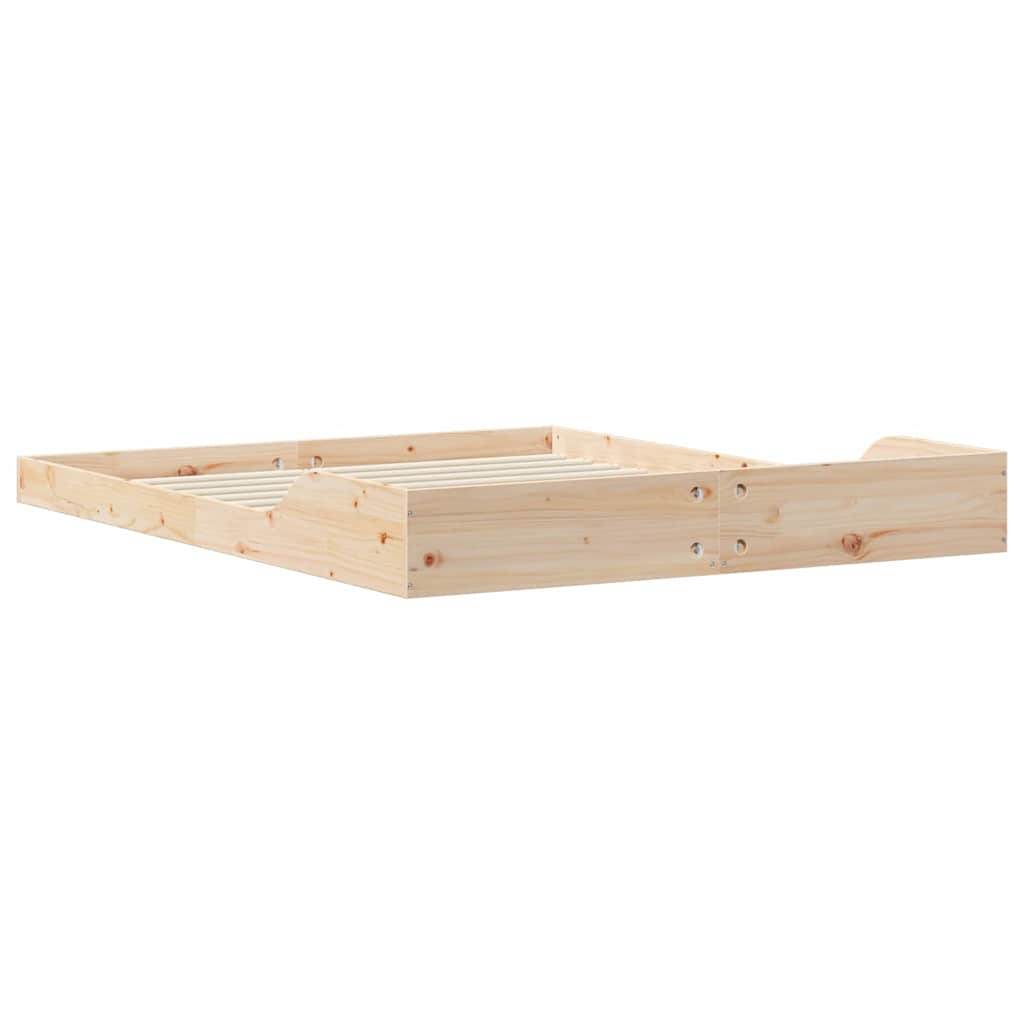 Σκελετός Κρεβατιού Καφέ 150 x 200 cm Στερεά ξυλεία πεύκου - Pakobazaar