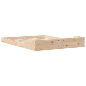 Σκελετός Κρεβατιού Καφέ 120 x 200 cm Στερεά ξυλεία πεύκου