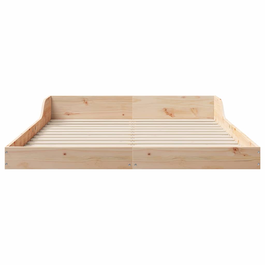 Σκελετός Κρεβατιού Καφέ 120 x 200 cm Στερεά ξυλεία πεύκου