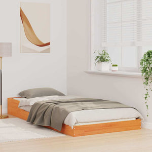 Σκελετός Κρεβατιού Κερωτό καφέ 100 x 200 cm