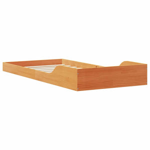 Σκελετός Κρεβατιού Κερωτό καφέ 80 x 210 cm Στερεά ξυλεία πεύκου