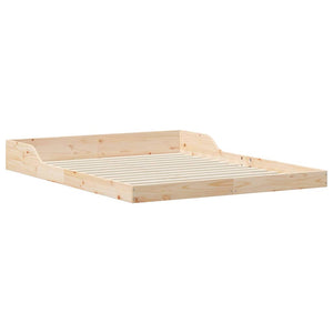 Σκελετός Κρεβατιού Καφέ 140 x 210 cm Στερεά ξυλεία πεύκου - Pakobazaar