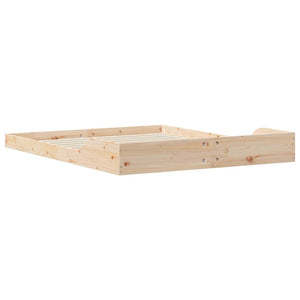 Σκελετός Κρεβατιού Καφέ 140 x 210 cm Στερεά ξυλεία πεύκου - Pakobazaar