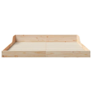 Σκελετός Κρεβατιού Καφέ 140 x 210 cm Στερεά ξυλεία πεύκου - Pakobazaar