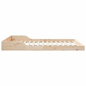 Σκελετός Κρεβατιού Καφέ 140 x 210 cm Στερεά ξυλεία πεύκου - Pakobazaar
