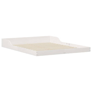 Σκελετός Κρεβατιού Λευκό 140 x 210 cm Στερεά ξυλεία πεύκου