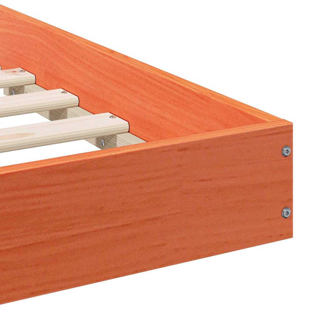 Σκελετός Κρεβατιού Κερωτό καφέ 140 x 210 cm