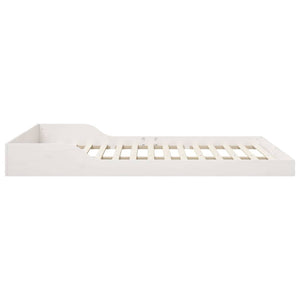 Σκελετός Κρεβατιού Λευκό 160 x 210 cm Στερεά ξυλεία πεύκου - Pakobazaar
