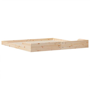 Σκελετός Κρεβατιού Καφέ 200 x 210 cm Στερεά ξυλεία πεύκου
