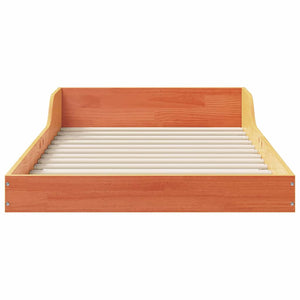 Σκελετός Κρεβατιού Κερωτό καφέ 80 x 220 cm Στερεά ξυλεία πεύκου