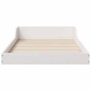 Σκελετός Κρεβατιού Λευκό 90 x 220 cm Στερεά ξυλεία πεύκου