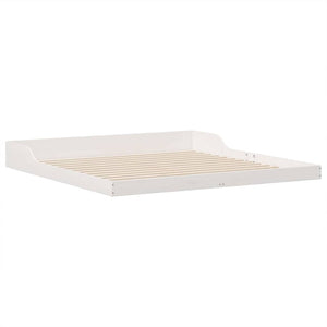 Σκελετός Κρεβατιού Λευκό 200 x 220 cm Στερεά ξυλεία πεύκου - Pakobazaar