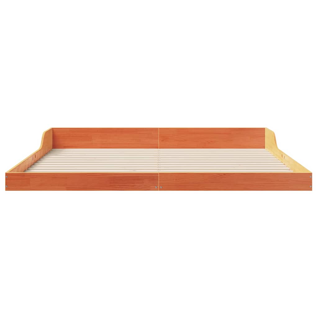 Σκελετός Κρεβατιού Κερωτό καφέ 200 x 220 cm