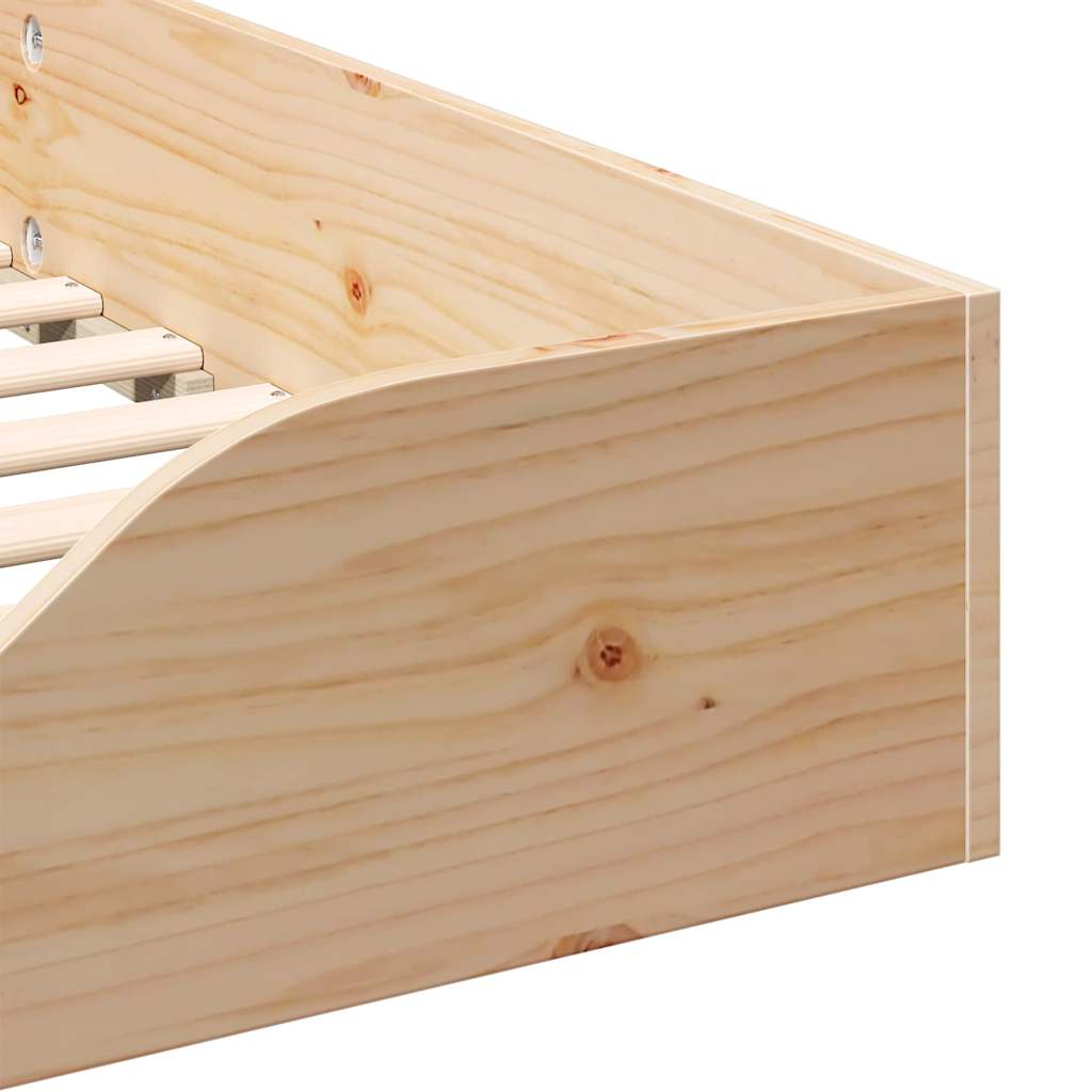 Σκελετός Κρεβατιού Καφέ 100 x 210 cm Στερεά ξυλεία πεύκου