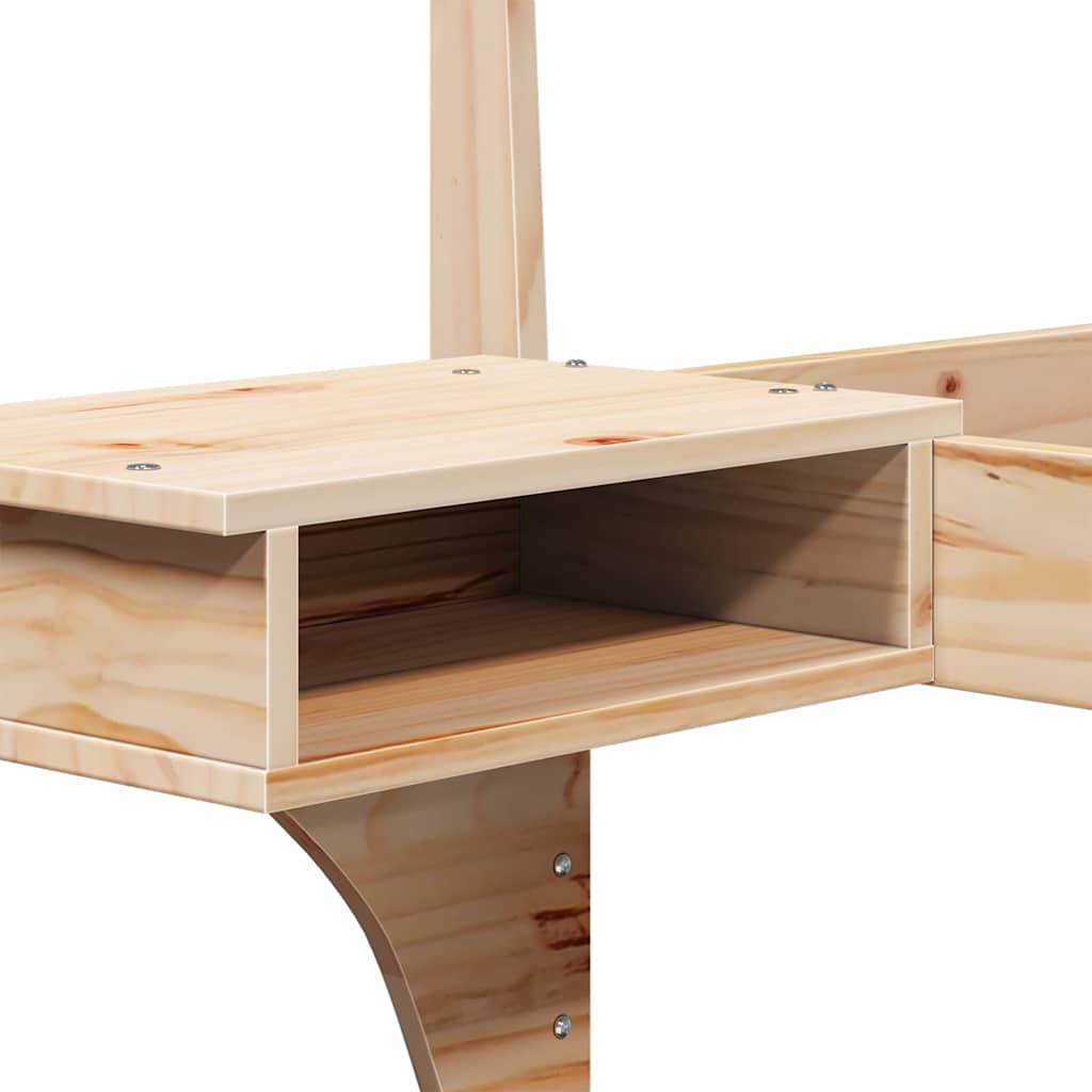 Σκελετός Κρεβατιού Καφέ 150 x 200 cm Στερεά ξυλεία πεύκου