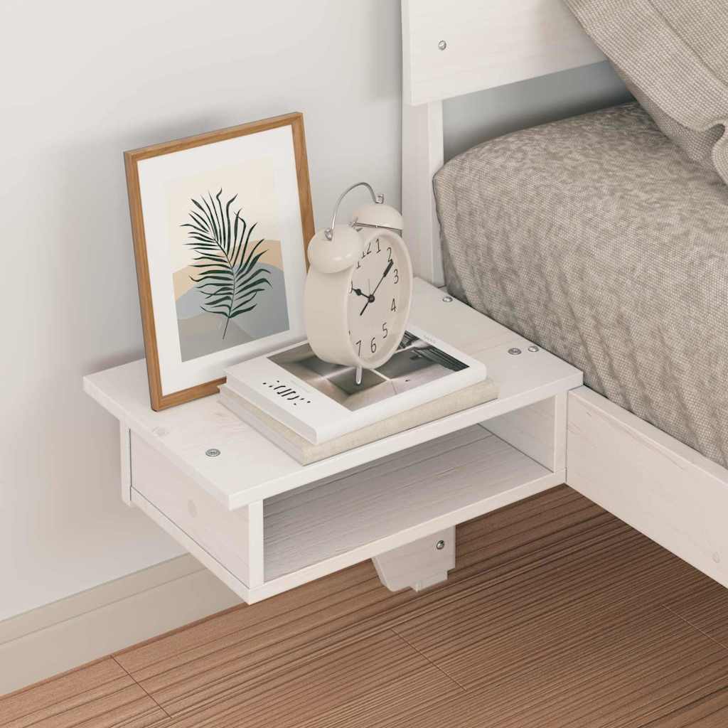 Σκελετός Κρεβατιού Λευκό 90 x 190 cm Στερεά ξυλεία πεύκου