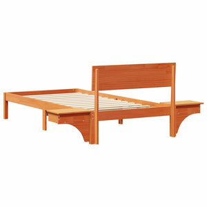 Σκελετός Κρεβατιού Κερωτό καφέ 90 x 190 cm Στερεά ξυλεία πεύκου