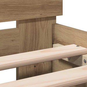 Σκελετός Κρεβατιού με κεφαλάρι Artisan Oak 203 x 185 x 70 εκ - Pakobazaar