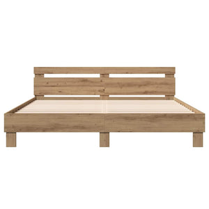 Σκελετός Κρεβατιού με κεφαλάρι Artisan Oak 203 x 185 x 70 εκ - Pakobazaar