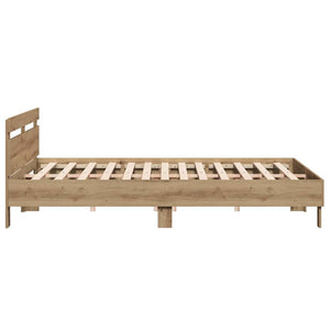Σκελετός Κρεβατιού με κεφαλάρι Artisan Oak 203 x 185 x 70 εκ - Pakobazaar