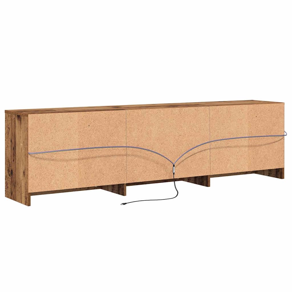 Μονάδες TV 2 pcs Παλιό Ξύλο 180 x 34 x 50 εκ Επεξεργασμένο ξύλο