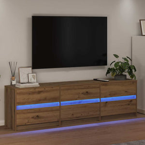 Μονάδες TV 2 τμχ. Artisan Oak Επεξεργασμένο Ξύλο