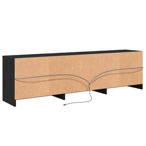 Μονάδες TV 180 x 34 x 50 εκ Μαύρη Οξυά Επεξεργασμένο Ξύλο