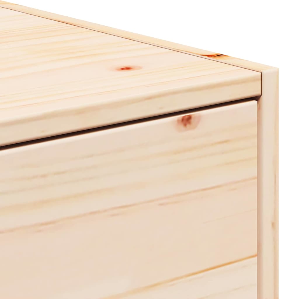 Κομοδίνο Καφέ 50 x 32,5 x 24 εκ Μασίφ ξύλο πεύκου