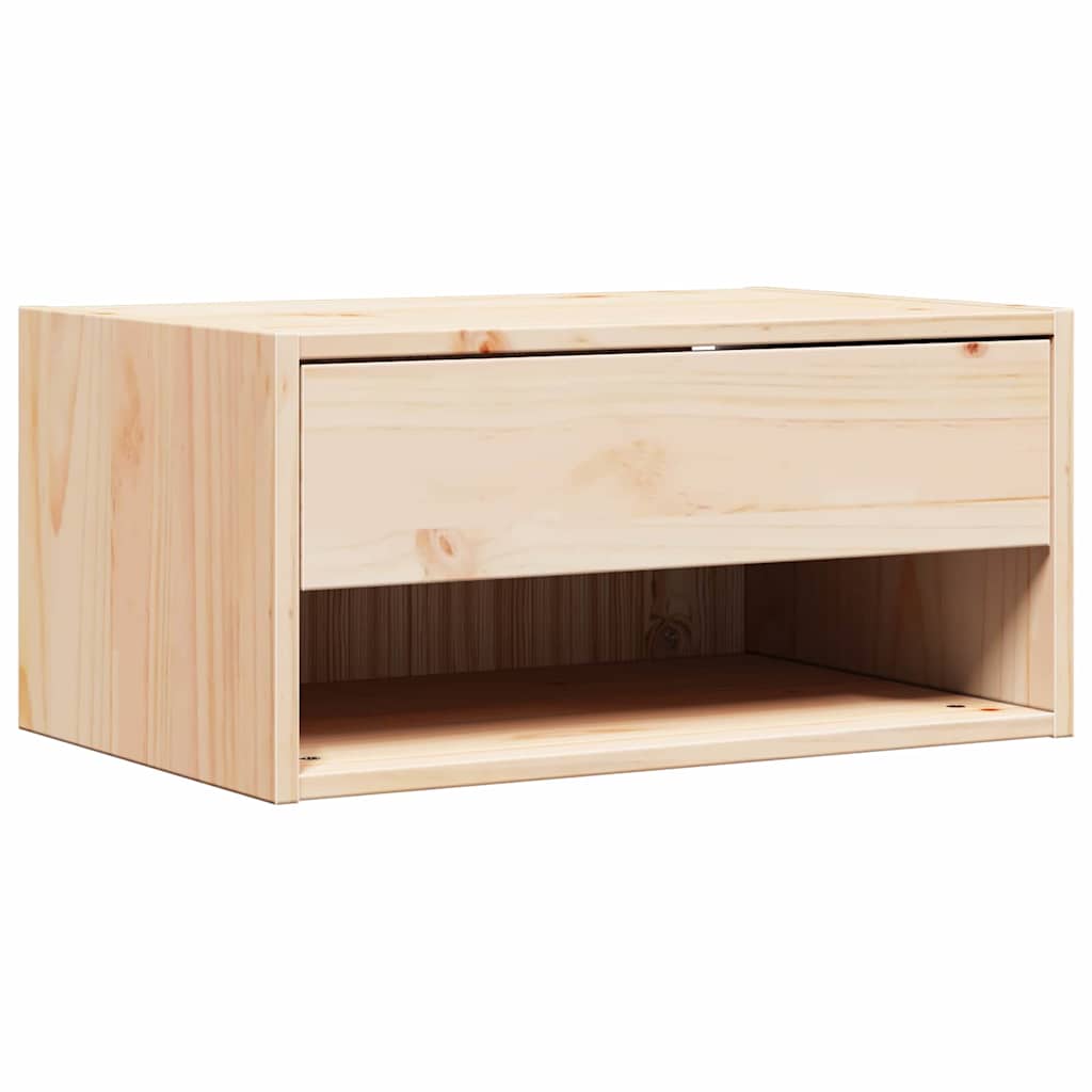 Κομοδίνο Καφέ 50 x 32,5 x 24 εκ Μασίφ ξύλο πεύκου