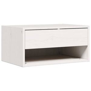 Κομοδίνο 2 pcs Λευκό 50 x 32,5 x 24 εκ Μασίφ ξύλο πεύκου - Pakobazaar
