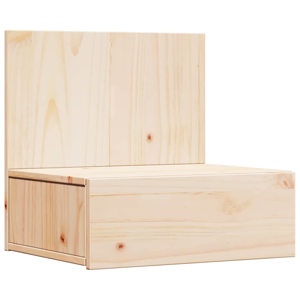 Κομοδίνο με συρτάρι Καφέ 42 x 32,5 x 40 εκ Μασίφ ξύλο πεύκου