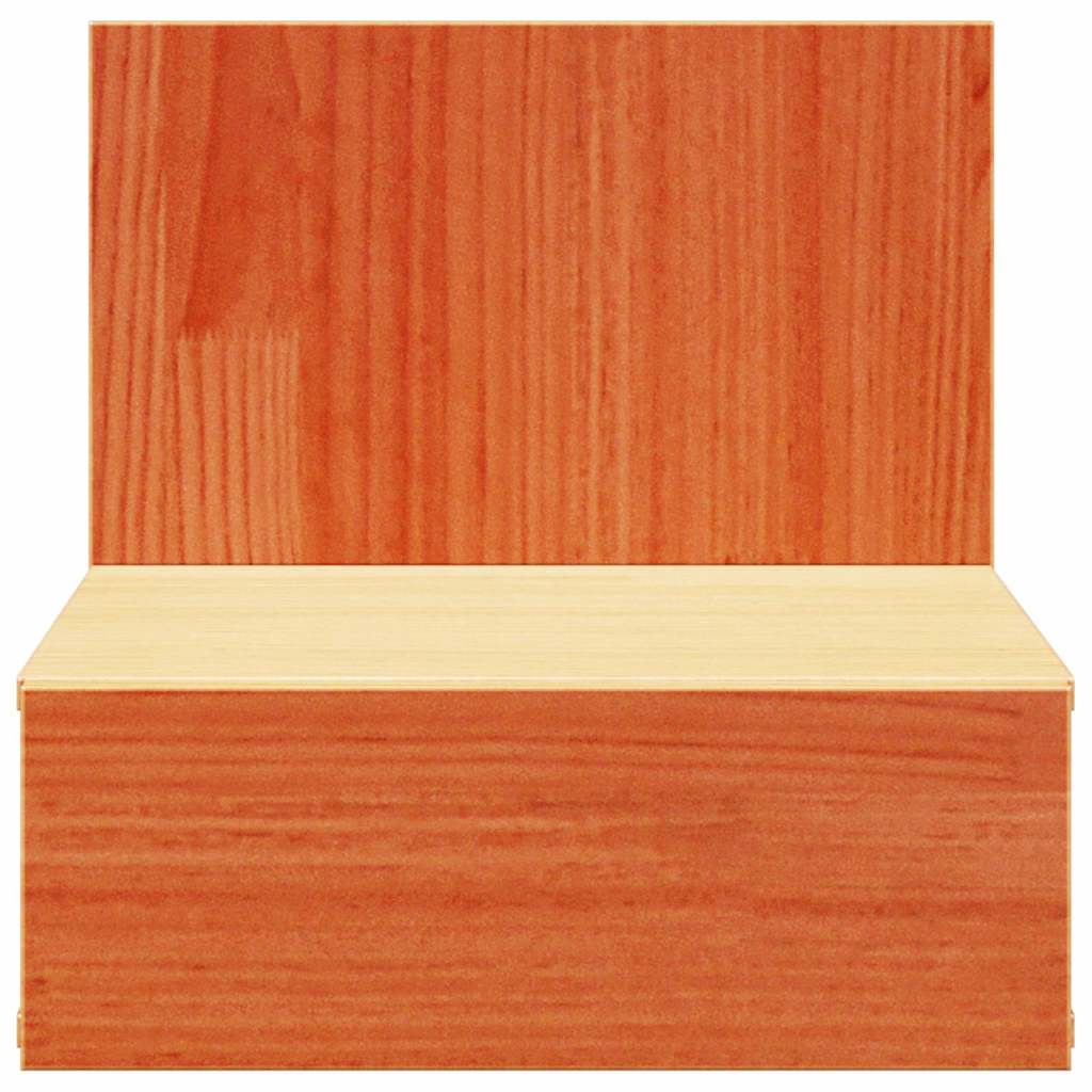 Κομοδίνο 2 pcs Κερωτό καφέ 42 x 32,5 x 40 εκ Μασίφ ξύλο πεύκου