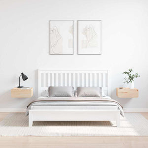 Κομοδίνο 2 τμχ. Καφέ 39 x 34 x 16,5 εκ. Μασίφ ξύλο πεύκου