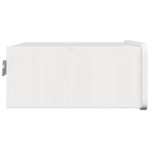 Κομοδίνο με συρτάρι Λευκό 39 x 34 x 16,5 εκ. Μασίφ ξύλο πεύκου