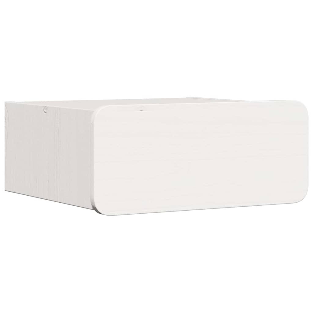 Κομοδίνο 2 pcs Λευκό 39 x 34 x 16,5 εκ. Μασίφ ξύλο πεύκου