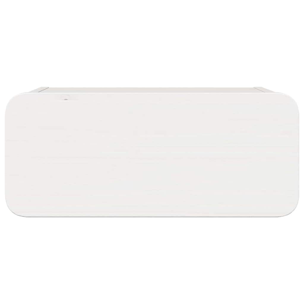 Κομοδίνο 2 pcs Λευκό 39 x 34 x 16,5 εκ. Μασίφ ξύλο πεύκου