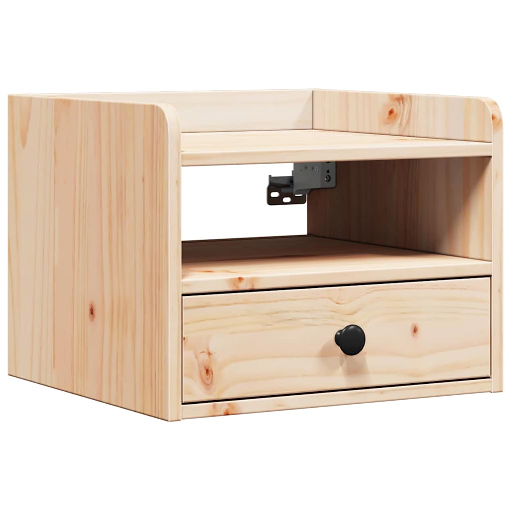 Κομοδίνο με συρτάρι Καφέ 38 x 36 x 29,5 εκ Μασίφ ξύλο πεύκου - Pakobazaar