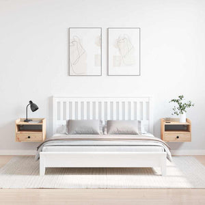 Κομοδίνο 2 τμχ. Καφέ 38 x 36 x 29,5 εκ Μασίφ ξύλο πεύκου