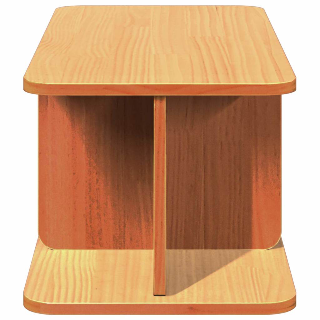 Τραπεζάκι σαλονιού Κερωτό καφέ 80 x 39,5 x 33,5 εκ