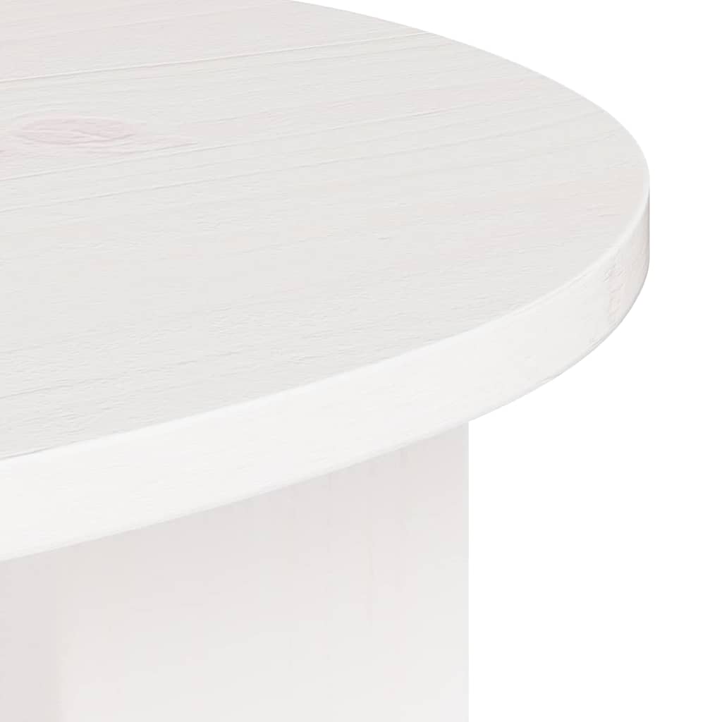 Τραπεζάκι σαλονιού Λευκό 50 x 40 x 50 εκ Μασίφ ξύλο πεύκου